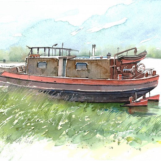 Kahn an der Donau