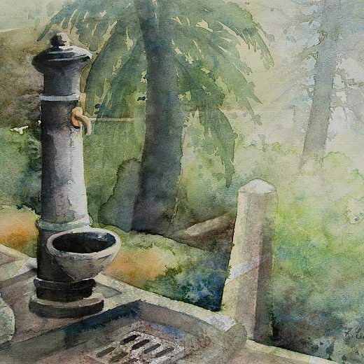Brunnen in Arqua Petrarca