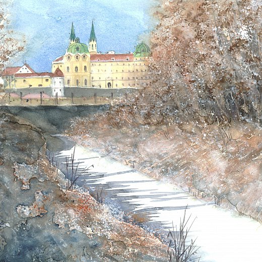 Stift Klosterneuburg im Winter