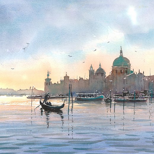 Canal Grande mit Gondel