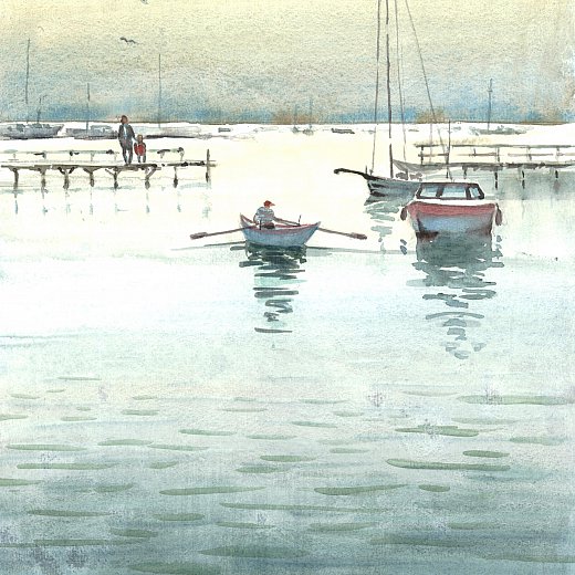Stege und Boote