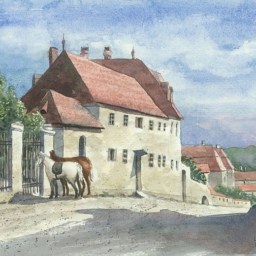 Martinstraße um 1850