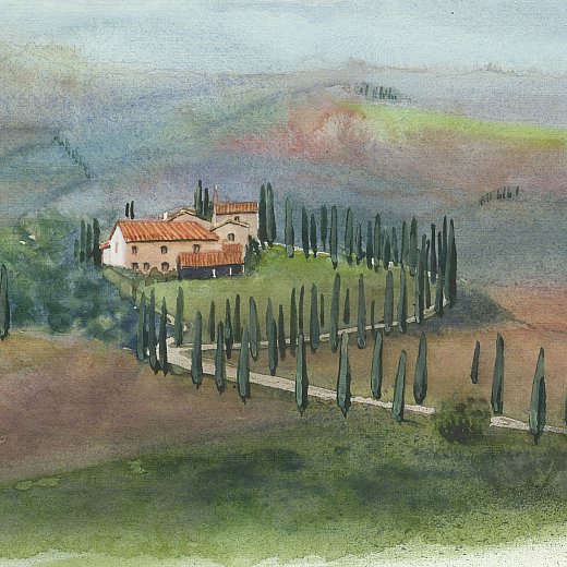 Landschaft in der Toskana