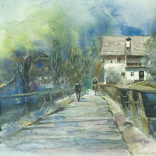 Holzbrücke bei Hermagor