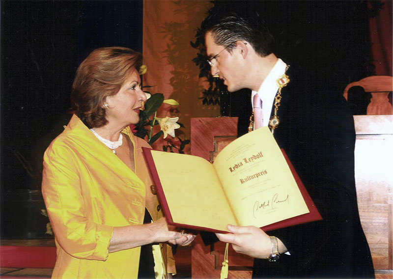 Lydia Leydolf bei der Verleihung des Kulturpreises der Standt Klosterneuburg